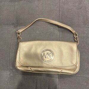 Michael Kors gold handbag
